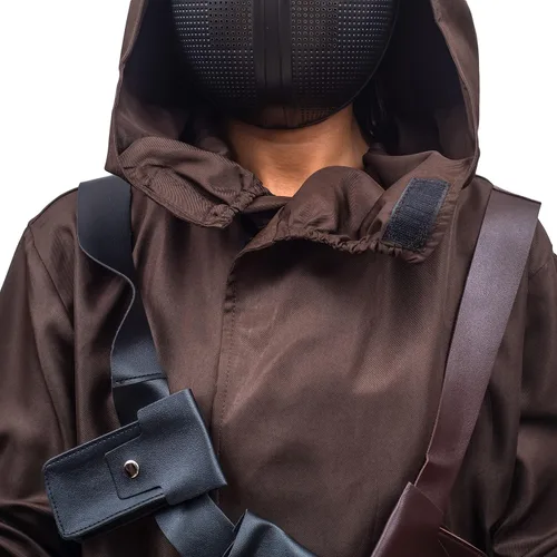 Vista 6 de Jawas Space Wars - Capa de alienígena con máscara LED para Halloween