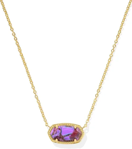 Vista 167 de Kendra Scott - Collar Elisa con dije para mujer, joyería de moda, chapado en oro de 14 quilates
