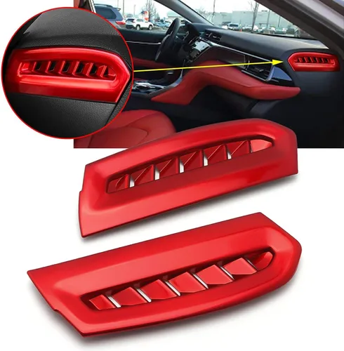 Vista 10 de Xotic Tech - Cubierta de salida de CA para consola lateral de salpicadero, color azul, compatible con Toyota Camry 2018-2024