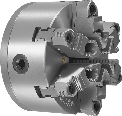 Vista 11 de VEVOR - Portabrocas para torno de 6 mandíbulas, 6 pulgadas (152 mm), portabrocas autocentrante con placa de respaldo D1-4 Cam Lock, rango
