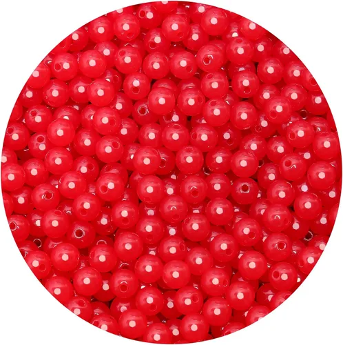 Vista 26 de BONNY BOXX 2000 piezas 4 mm cuentas redondas de acrílico de zafiro suave, bolas de plástico de chicle de burbujas, cuentas gruesas de bolas