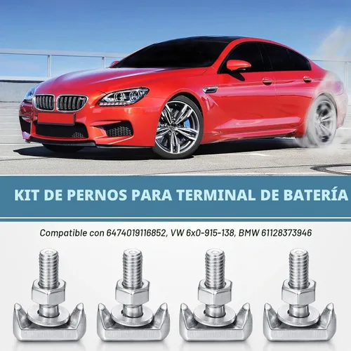 Vista 3 de Tallew - Kit de 8 tornillos en T para terminales de batería, compatible