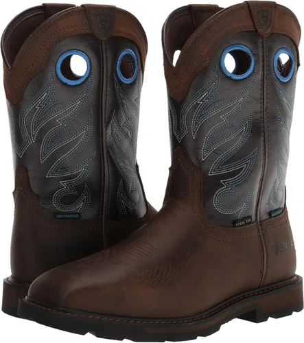 Vista 7 de ARIAT Groundwork Bota de trabajo impermeable con punta de acero