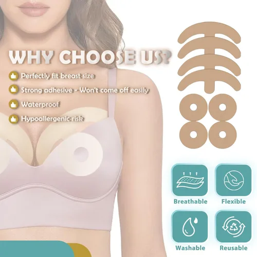 Vista 4 de Hojas de silicona para cicatrices de pecho, 8 piezas de hojas de silicona reutilizables para cicatrices de mama, solución eficaz para curar