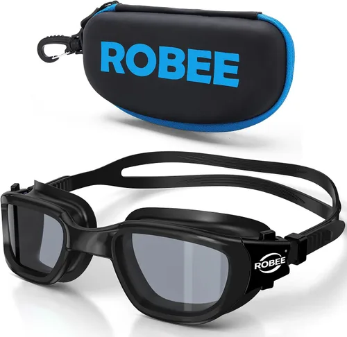 Vista 10 de Robee Gafas de natación, gafas de natación polarizadas para adultos, para hombres, mujeres y jóvenes, gafas de piscina de agua