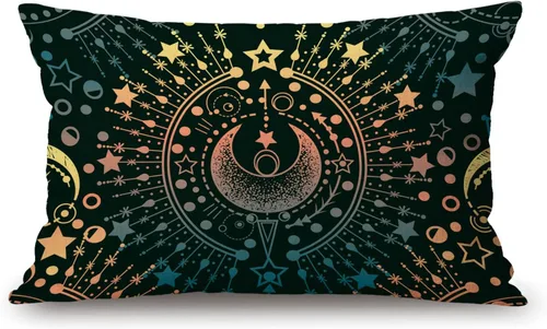 Vista 20 de Solekla Fundas de almohada con puntos dálmatas de 12 x 20 pulgadas, funda de almohada lumbar decorativa para el hogar, funda de cojín de lino