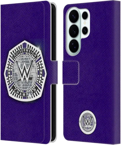 Vista 307 de Head Case Designs Officially Licensed WWE Cruiserweight Champion Title Belts Leather Wallet Case Compatible with Samsung Galaxy A07 4G Campeón