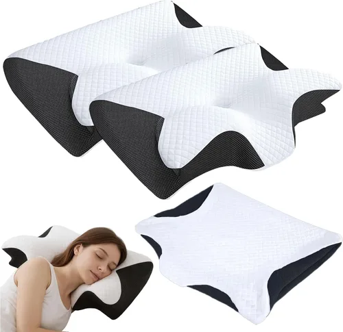 Vista 10 de GDSAFS Neckhaven Pillow Hospitality Collection, 2026 Nueva almohada ortopédica Neckhaven con funda de almohadas para el cuello, almohadas Azul