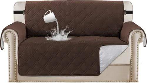 Vista 14 de Turquoize Fundas de sofá 100 % impermeables para perros, mascotas, protector de sofá impermeable antideslizante para 1 cojín, protector de muebles
