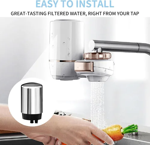 Vista 2 de Paquete de 3 cartuchos de filtros para grifos (FR-200, FF-100), repuesto para filtro de grifo Brita®, filtro de agua compatible con sistemas