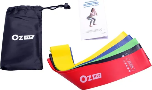 Vista 7 de Resistance Bands Set for Men and Women, Pack of 5 Different Levels Elastic Band for Home Gym Long Exercise Workout – Great Fitness Equipment for