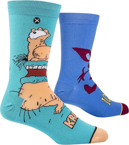 Vista 3 de Odd Sox - Calcetines divertidos y divertidos de Nickelodeon Aaahh monstruos reales