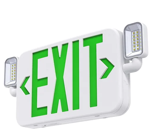 Vista 10 de Luz de emergencia LED para exteriores con sensor de fotocélula de reserva de batería, diagnóstico de autoprueba, paquete de pared comercial