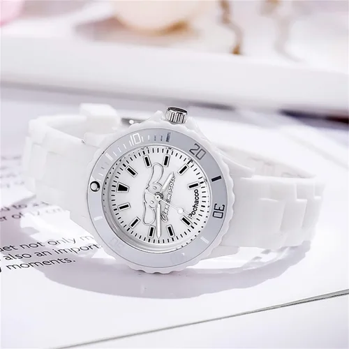 Vista 5 de Lindo reloj de pulsera, reloj analógico, relojes para hombres y mujeres, regalos de cumpleaños