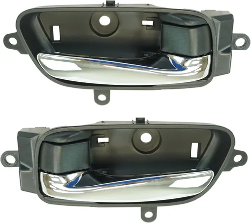 Vista 71 de TRQ Juego de 2 manijas de puerta interior trasera cromada y cachemira para Chevy GMC