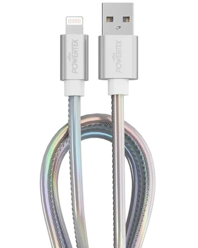 Vista 10 de LIQUIPEL Powertek - Cable de carga para iPhone, adaptador de cable Lightning a USB de carga rápida de 6 pies, compatible con iPad, certificado MFI