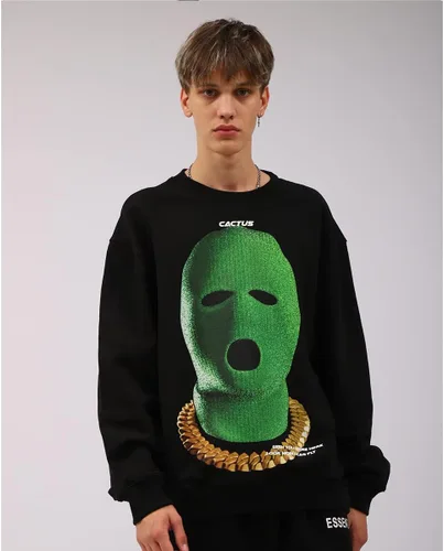 Vista 3 de Arnodefrance Sudaderas gráficas para hombre, sudadera de algodón con estampado vintage, sudadera con capucha y cuello redondo