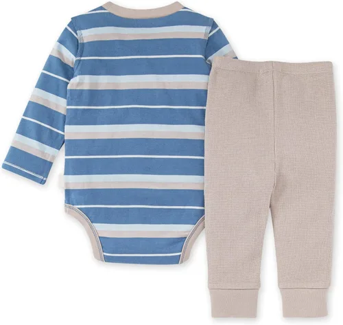 Vista 2 de Burts Bees Baby Unisex-Baby Long Sleeve Bodysuit & Pant Set