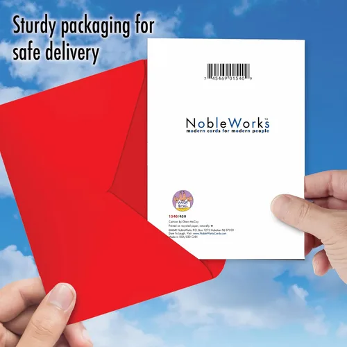 Vista 5 de NobleWorks Divertida tarjeta de papel de Navidad con sobre de 5 x 7 pulgadas (1 tarjeta) Complainers 1540