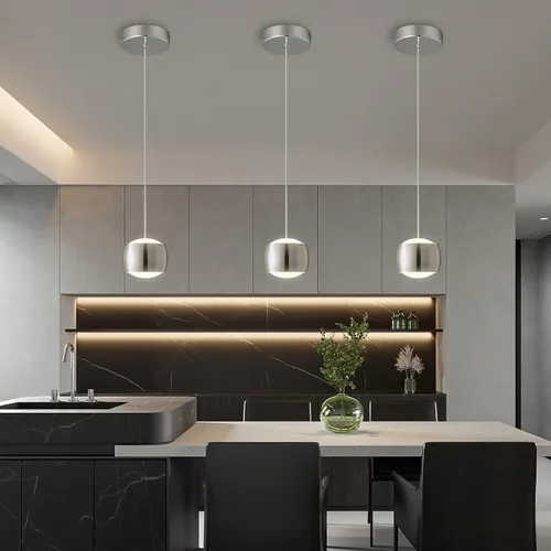 Vista 8 de Modernas lámparas colgantes LED regulables, iluminación colgante mini para isla de cocina, comedor, dormitorio, bar, accesorios de iluminación