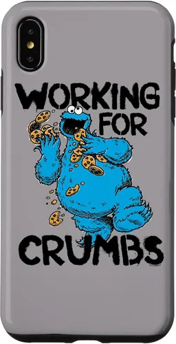 Vista 11 de iPhone 12/12 Pro Sesame Street Cookie Monster Trabajo para migas caso