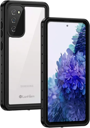 Vista 18 de Lanhiem Funda para Samsung Galaxy S24 FE, IP68 impermeable a prueba de polvo con protector de pantalla integrado, funda protectora de cuerpo Negro