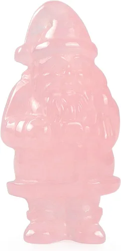 Vista 2 de Artistone Adorno de decoración navideña de Papá Noel de cristal de 2 pulgadas, tallado a mano, lindo regalo de Papá Noel, figura mexicana