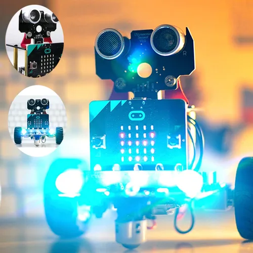 Vista 3 de Yahboom Microbit V2 Coding Smart Robotics Toys DIY STEM Science Education RC Kit de coche para niños de 10 años en adelante, compatible con BBC