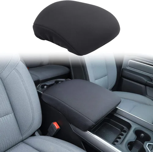 Vista 7 de Voodonala Funda para consola central Dodge RAM 1500 2500 3500 2010-2017 Cubierta de la almohadilla del reposabrazos, para Dodge RAM, accesorios