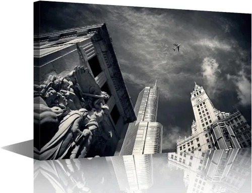 Vista 19 de Arte moderno para pared, lienzo, decoración del hogar, 1 panel, hermosas pistas rústicas de ferrocarril, arte de pared para sala de estar