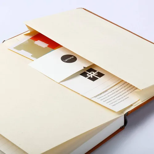 Vista 5 de Lemome Cuaderno Clásico Grueso con Presilla para Bolígrafo - Cuaderno de Escritura A5 Rayado Universitario de Tapa Dura con Bolsillo + Separadores