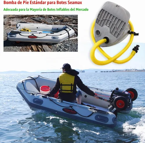 Vista 8 de Seamax Bomba de pie de una sola etapa 7L para barcos inflables, inflación y desinflación de la ayuda máxima de 3.6 PSI