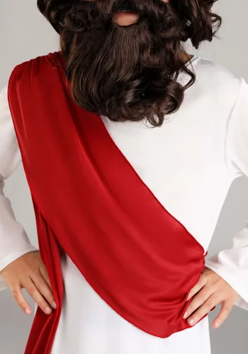 Vista 4 de Disfraz Deluxe de Jesús para Niños Multicolor
