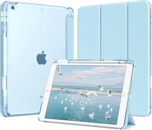 Vista 26 de MoKo for iPad 9th/8th/7th Generation Case 10.2-Inch with Pencil Holder,Pink