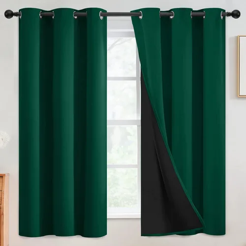 Vista 150 de SimpleHome - Cortinas opacas 100% para recámara, cortinas de ventana con ojales beige, con aislamiento térmico, cortinas de oscurecimiento