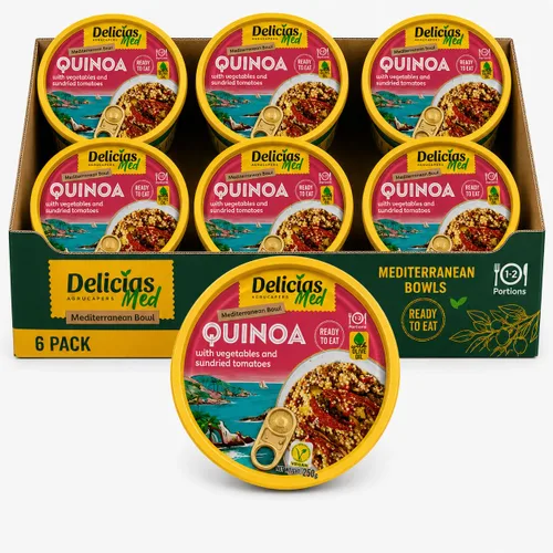 Vista 12 de Delicias Med Mediterranean Ready to Eat Meal, paquete variado, paquete de 6