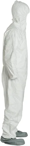 Vista 9 de DuPont Tyvek 400 TY122S Buzo de seguridad desechable, con protector de botas, XL, paquete de 25