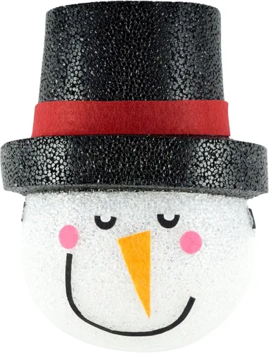 Vista 2 de Cubierta de luz de porche de muñeco de nieve - Decoraciones navideñas para exteriores