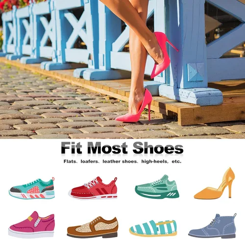 Vista 6 de Almohadillas de talón para zapatos demasiado grandes, 6 pares de almohadillas de talón para mujeres, forros de talón para hacer que los zapatos sean
