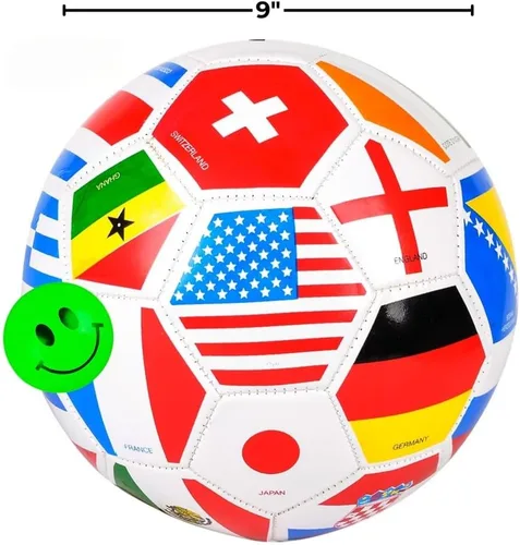 Vista 4 de Balón de fútbol T}tamaño Completo World International, mezclado.