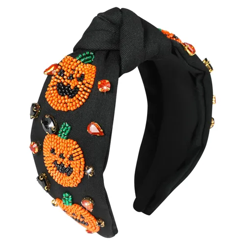 Vista 20 de Diademas de fantasma de Halloween para mujer, diadema de araña espeluznante con cuentas de diamantes de imitación de cristal, accesorios