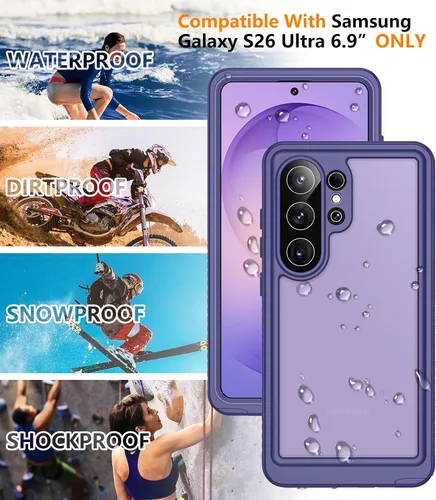 Vista 138 de Temdan - Funda impermeable diseñada para iPhone 12, protector de pantalla y cámara integrado IP68 bajo el agua, cuerpo completo, a prueba de caídas