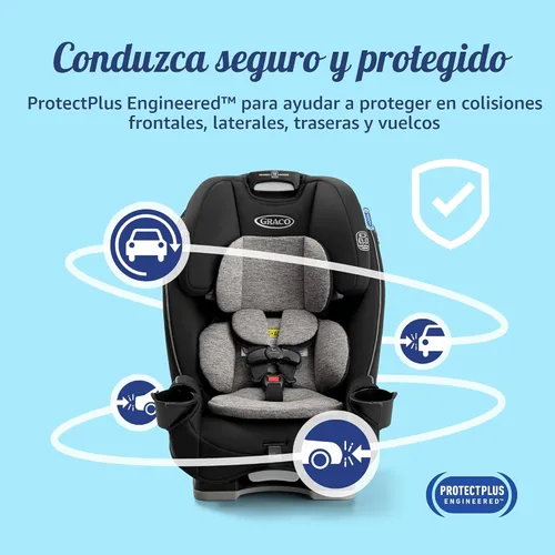 Vista 6 de Asiento de coche convertible 3 en 1 Graco Slimfit Diseño delgado y cómodo que ahorra espacio en su asiento trasero, Darcie