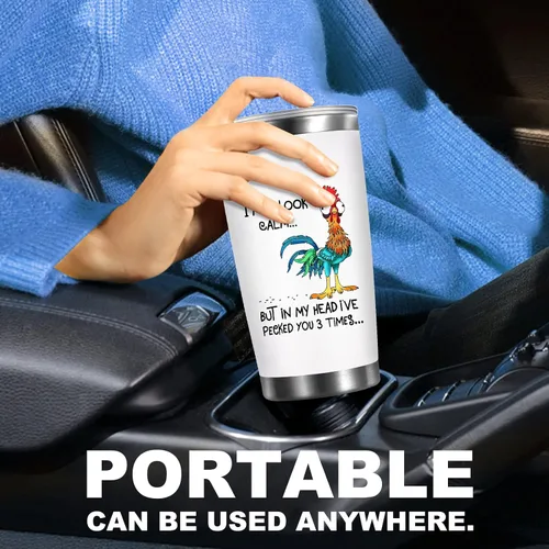 Vista 5 de Petitian Elección de pollo para amantes del pollo, mujeres y hombres, divertidas ideas temáticas de pollo asador, niñas para amigos, vaso de café