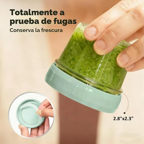 Vista 4 de stablerice 3 tamaños de recipiente de aderezo para ensaladas, condimento pequeño con tapas, tazas de salsa, mini frascos de condimentos con tapas, a
