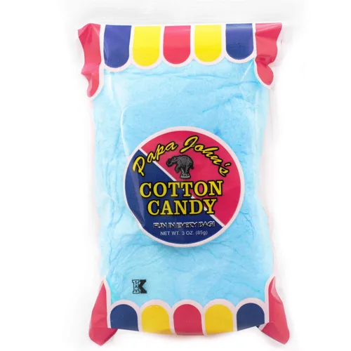 Vista 2 de Fruidles Suministros de sabores de fiesta de algodón de azúcar azul y rosa, golosinas de cumpleaños para niños, kosher, bolsa de 3 onzas