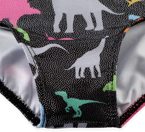 Vista 58 de HOZIY - Leotardos de manga larga para niñas, de gimnasia, para niños pequeños, trajes florales de unicornio, galaxia, arco iris, patrón de rayas