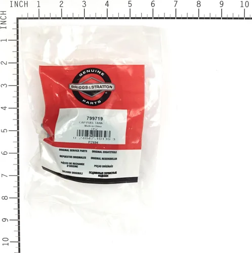 Vista 4 de Briggs & Stratton 799719 Tapa del depósito de combustible, 1, negro
