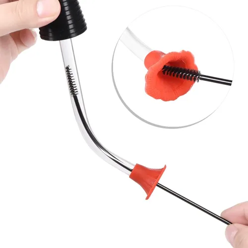 Vista 6 de Outus Cepillo de limpieza para alimentador de colibríes, mini cepillo de nailon, 6 piezas