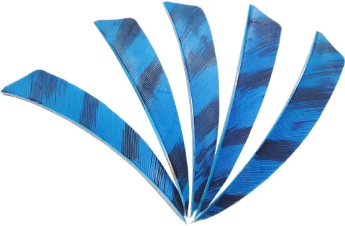 Vista 8 de AMEYXGS Paletas de flecha natural de 4 pulgadas con plumas de pavo con flechas de 4.2 in, veletas para flechas de bricolaje, accesorios de 50